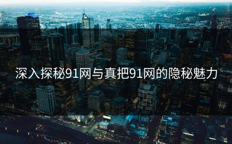 深入探秘91网与真把91网的隐秘魅力